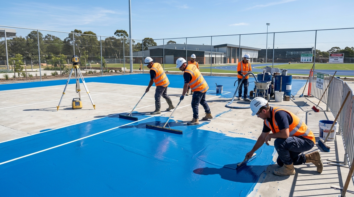 Tennis Court Construction - 4