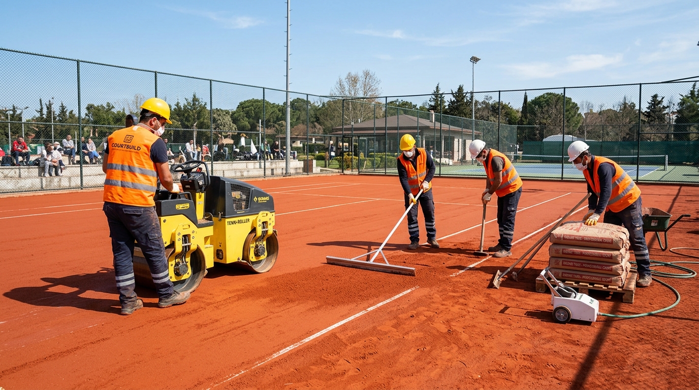 Toprak Tenis Kortu Yapımı - 5